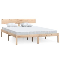 vidaXL Massivholzbett Kiefer 150x200 cm