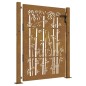 vidaXL Gartentor 105x130 cm Cortenstahl Bambus-Design vidaXL Gartentor 105x130 cm Cortenstahl Bambus-Design