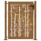 vidaXL Gartentor 105x130 cm Cortenstahl Bambus-Design vidaXL Gartentor 105x130 cm Cortenstahl Bambus-Design