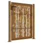 vidaXL Gartentor 105x130 cm Cortenstahl Bambus-Design vidaXL Gartentor 105x130 cm Cortenstahl Bambus-Design