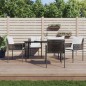 vidaXL 5-tlg. Garten-Essgruppe mit Kissen Poly Rattan und Stahl vidaXL 5-tlg. Garten-Essgruppe mit Kissen Poly Rattan und Stahl