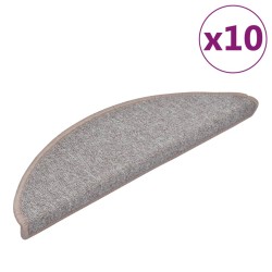 vidaXL Stufenmatten 10 Stk. 56x17x3 cm Hellbraun