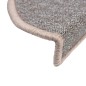 vidaXL Stufenmatten 10 Stk. 56x17x3 cm Hellbraun vidaXL Stufenmatten 10 Stk. 56x17x3 cm Hellbraun