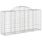 vidaXL Gabionen mit Hochbogen 4 Stk. 200x50x100/120cm Verzinktes Eisen vidaXL Gabionen mit Hochbogen 4 Stk. 200x50x100/120cm Verzinktes Eisen