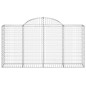 vidaXL Gabionen mit Hochbogen 4 Stk. 200x50x100/120cm Verzinktes Eisen vidaXL Gabionen mit Hochbogen 4 Stk. 200x50x100/120cm Verzinktes Eisen