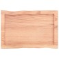 vidaXL Tischplatte 60x40x6 cm Massivholz Eiche Behandelt Baumkante vidaXL Tischplatte 60x40x6 cm Massivholz Eiche Behandelt Baumkante