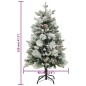 vidaXL Weihnachtsbaum mit LEDs & Zapfen Beschneit 120 cm PVC & PE vidaXL Weihnachtsbaum mit LEDs & Zapfen Beschneit 120 cm PVC & PE