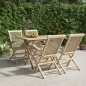 vidaXL 5-tlg. Garten-Essgruppe Grau Massivholz Teak vidaXL 5-tlg. Garten-Essgruppe Grau Massivholz Teak