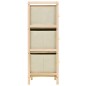 vidaXL Korb-Kommode mit 6 Stoffkörben Zedernholz Beige vidaXL Korb-Kommode mit 6 Stoffkörben Zedernholz Beige