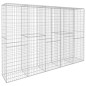 vidaXL Gabionenwand mit Abdeckung Verzinkter Stahl 300 x 50 x 200 cm vidaXL Gabionenwand mit Abdeckung Verzinkter Stahl 300 x 50 x 200 cm