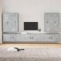 vidaXL 7-tlg. TV-Schrank-Set Betongrau Holzwerkstoff vidaXL 7-tlg. TV-Schrank-Set Betongrau Holzwerkstoff