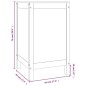 vidaXL Wäschetruhe 44x44x76 cm Massivholz Kiefer vidaXL Wäschetruhe 44x44x76 cm Massivholz Kiefer
