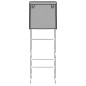 vidaXL Toilettenregal 2 Ablagen Grau 56x30x170 cm Eisen vidaXL Toilettenregal 2 Ablagen Grau 56x30x170 cm Eisen