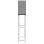 vidaXL Toilettenregal 2 Ablagen Grau 56x30x170 cm Eisen vidaXL Toilettenregal 2 Ablagen Grau 56x30x170 cm Eisen