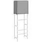 vidaXL Toilettenregal 2 Ablagen Grau 56x30x170 cm Eisen vidaXL Toilettenregal 2 Ablagen Grau 56x30x170 cm Eisen