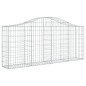 vidaXL Gabionen mit Hochbogen 9 Stk. 200x30x80/100 cm Verzinktes Eisen vidaXL Gabionen mit Hochbogen 9 Stk. 200x30x80/100 cm Verzinktes Eisen