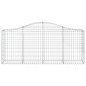 vidaXL Gabionen mit Hochbogen 9 Stk. 200x30x80/100 cm Verzinktes Eisen vidaXL Gabionen mit Hochbogen 9 Stk. 200x30x80/100 cm Verzinktes Eisen