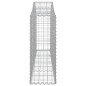 vidaXL Gabionen mit Hochbogen 9 Stk. 200x30x80/100 cm Verzinktes Eisen vidaXL Gabionen mit Hochbogen 9 Stk. 200x30x80/100 cm Verzinktes Eisen