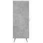 vidaXL Sideboard Betongrau 34,5x34x90 cm Holzwerkstoff