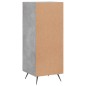vidaXL Sideboard Betongrau 34,5x34x90 cm Holzwerkstoff