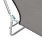 vidaXL Klappliegen 2 Stk. Stahl und Stoff Grau vidaXL Klappliegen 2 Stk. Stahl und Stoff Grau