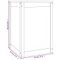 vidaXL Wäschetruhe Weiß 44x44x66 cm Massivholz Kiefer vidaXL Wäschetruhe Weiß 44x44x66 cm Massivholz Kiefer