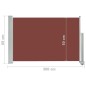 vidaXL Ausziehbare Seitenmarkise 60×300 cm Braun vidaXL Ausziehbare Seitenmarkise 60×300 cm Braun
