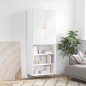Highboard Hochglanz-Weiß 69,5x34x180 cm Holzwerkstoff Highboard Hochglanz-Weiß 69,5x34x180 cm Holzwerkstoff