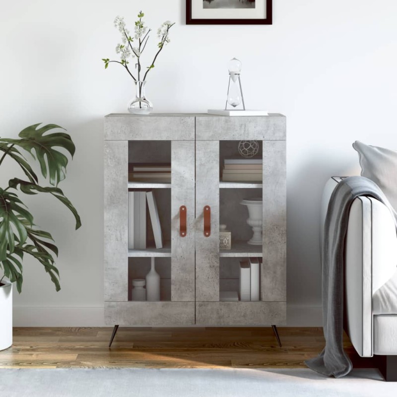 vidaXL Sideboard Betongrau 69,5x34x90 cm Holzwerkstoff vidaXL Sideboard Betongrau 69,5x34x90 cm Holzwerkstoff