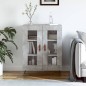 vidaXL Sideboard Betongrau 69,5x34x90 cm Holzwerkstoff vidaXL Sideboard Betongrau 69,5x34x90 cm Holzwerkstoff