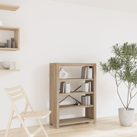 vidaXL Bücherregal 4 Fächer 80x30x110 cm Massivholz Akazie