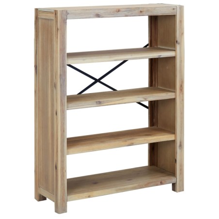 vidaXL Bücherregal 4 Fächer 80x30x110 cm Massivholz Akazie