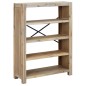 vidaXL Bücherregal 4 Fächer 80x30x110 cm Massivholz Akazie vidaXL Bücherregal 4 Fächer 80x30x110 cm Massivholz Akazie