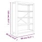 vidaXL Bücherregal 4 Fächer 80x30x110 cm Massivholz Akazie vidaXL Bücherregal 4 Fächer 80x30x110 cm Massivholz Akazie