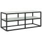 vidaXL TV-Schrank Schwarz mit Hartglas Marmor-Optik 100x40x40 cm vidaXL TV-Schrank Schwarz mit Hartglas Marmor-Optik 100x40x40 cm