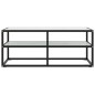 vidaXL TV-Schrank Schwarz mit Hartglas Marmor-Optik 100x40x40 cm vidaXL TV-Schrank Schwarz mit Hartglas Marmor-Optik 100x40x40 cm