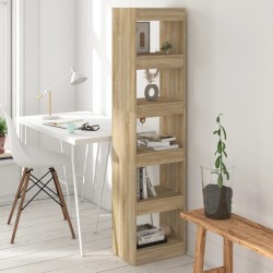 vidaXL Bücherregal/Raumteiler Sonoma-Eiche 40x30x166 cm