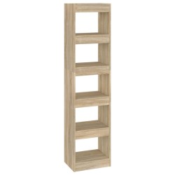 vidaXL Bücherregal/Raumteiler Sonoma-Eiche 40x30x166 cm