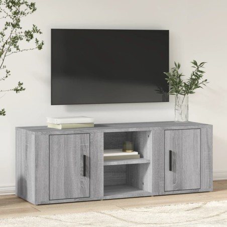 vidaXL TV-Schrank Grau Sonoma 100x31,5x35 cm Holzwerkstoff