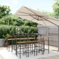 vidaXL 9-tlg. Gartenbar-Set Schwarz Poly Rattan & Massivholz Akazie vidaXL 9-tlg. Gartenbar-Set Schwarz Poly Rattan & Massivholz Akazie