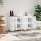 vidaXL Sideboards 2 Stk. Weiß 60x35x70 cm Holzwerkstoff vidaXL Sideboards 2 Stk. Weiß 60x35x70 cm Holzwerkstoff