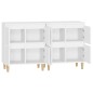 vidaXL Sideboards 2 Stk. Weiß 60x35x70 cm Holzwerkstoff vidaXL Sideboards 2 Stk. Weiß 60x35x70 cm Holzwerkstoff