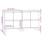 vidaXL Sideboards 2 Stk. Weiß 60x35x70 cm Holzwerkstoff vidaXL Sideboards 2 Stk. Weiß 60x35x70 cm Holzwerkstoff