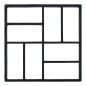 vidaXL Pflasterformen 2 Stk. 40 x 40 x 4 cm Kunststoff vidaXL Pflasterformen 2 Stk. 40 x 40 x 4 cm Kunststoff