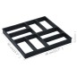 vidaXL Pflasterformen 2 Stk. 40 x 40 x 4 cm Kunststoff vidaXL Pflasterformen 2 Stk. 40 x 40 x 4 cm Kunststoff