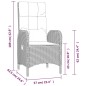 vidaXL 5-tlg. Garten-Essgruppe mit Kissen Schwarz Poly Rattan vidaXL 5-tlg. Garten-Essgruppe mit Kissen Schwarz Poly Rattan