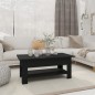 vidaXL Couchtisch Schwarz 102x55x42 cm Holzwerkstoff vidaXL Couchtisch Schwarz 102x55x42 cm Holzwerkstoff