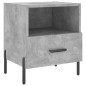 vidaXL Nachttisch Betongrau 40x35x47,5 cm Holzwerkstoff vidaXL Nachttisch Betongrau 40x35x47,5 cm Holzwerkstoff