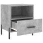 vidaXL Nachttisch Betongrau 40x35x47,5 cm Holzwerkstoff vidaXL Nachttisch Betongrau 40x35x47,5 cm Holzwerkstoff