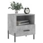 vidaXL Nachttisch Betongrau 40x35x47,5 cm Holzwerkstoff vidaXL Nachttisch Betongrau 40x35x47,5 cm Holzwerkstoff